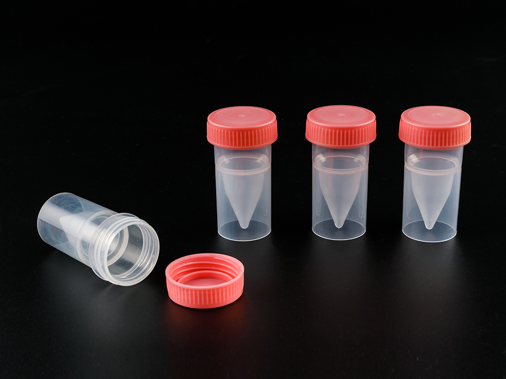 TF-01 18ml PP Flat Bottom Specimen Bottle