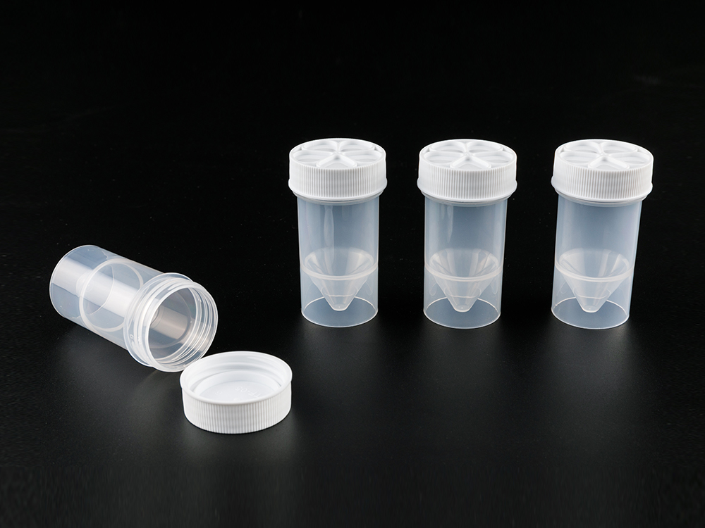 TF-05 30ml Flower Shape Cap PP Specimen Bottle
